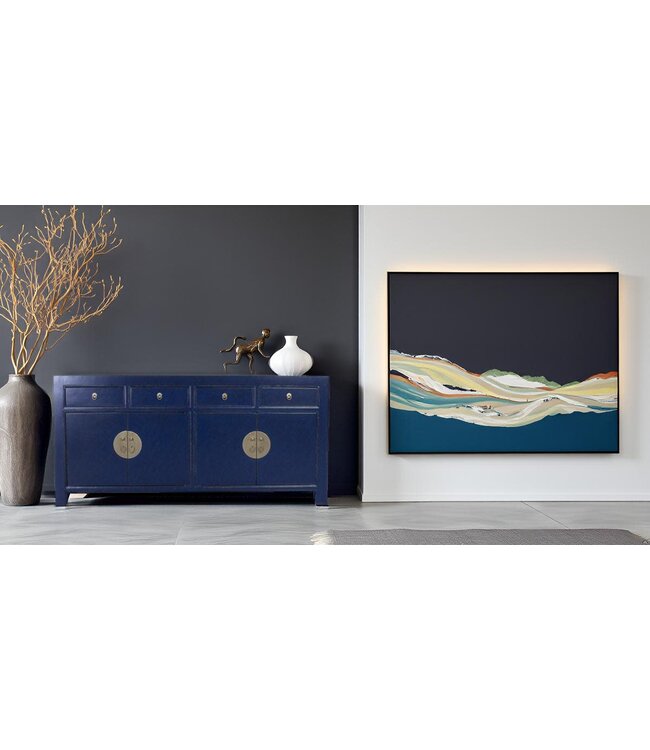 Credenza Cinese Blu Notte L180xP40xH85cm