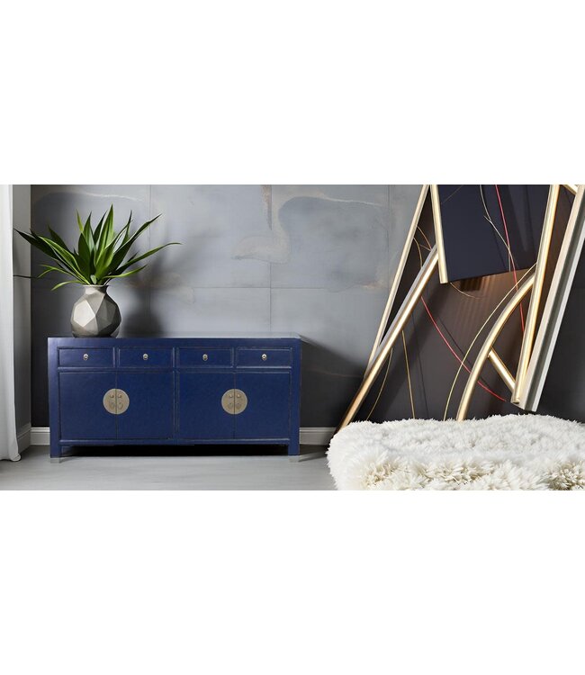 Credenza Cinese Blu Notte L180xP40xH85cm