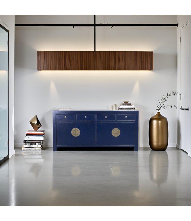 Credenza Cinese Blu Notte L180xP40xH85cm