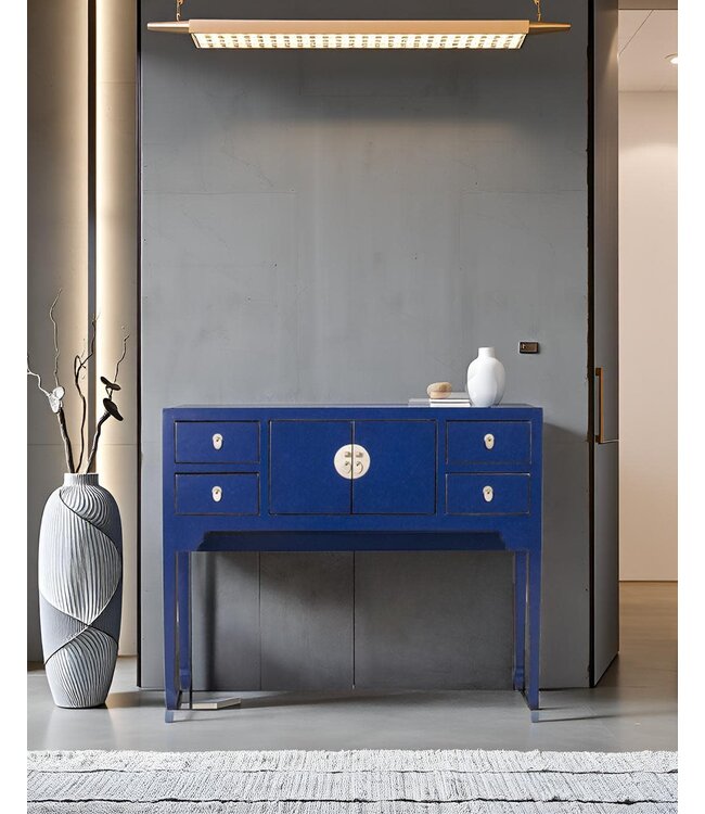Chinesischer Konsolentisch Nachtblau - Orientique Kollektion B100xT26xH80cm