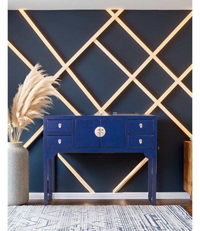 Console Chinoise Bleu Nuit - Orientique Collection L100xP26xH80cm