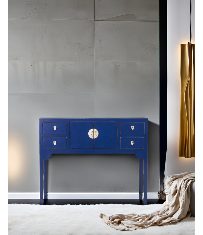 Consolle Cinese Blu Notte - Orientique Collezione L100xP26xA80cm