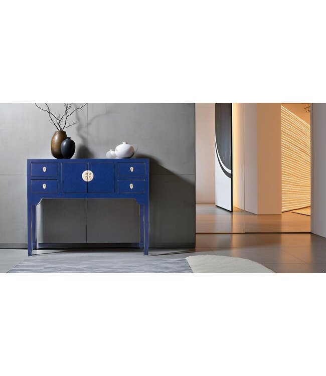 Chinesischer Konsolentisch Nachtblau - Orientique Kollektion B100xT26xH80cm