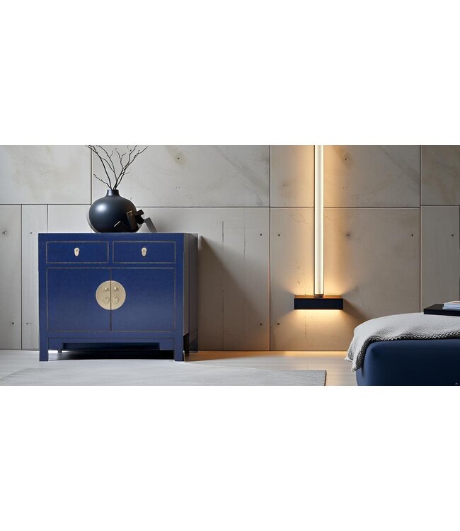 Armadio Cinese Blu Notte - Collezione Orientique L90xP40xA80cm