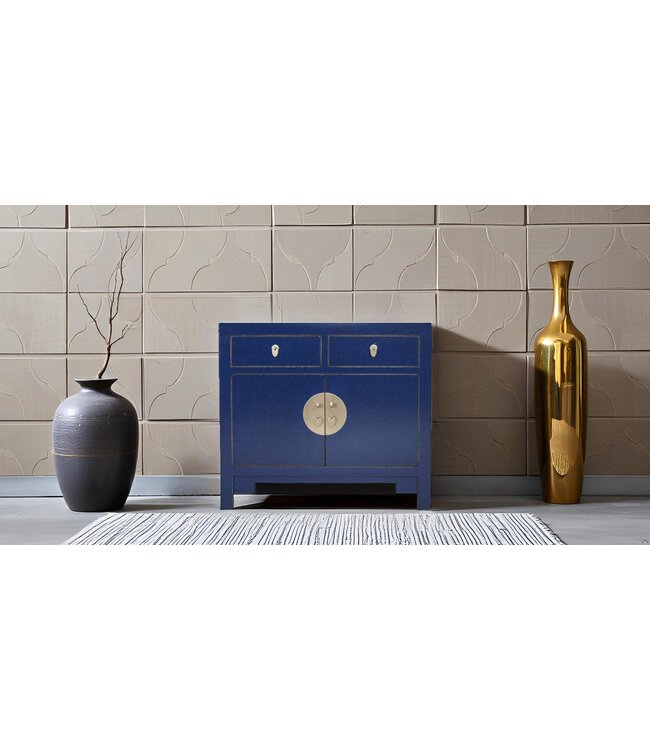 Chinese Cabinet Midnight Blue - Orientique Collection W90xD40xH80cm