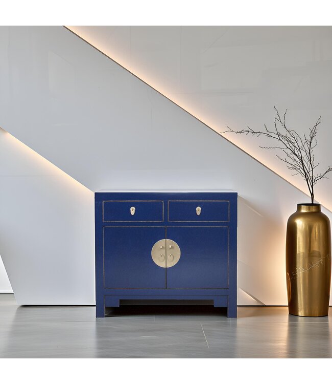 Armadio Cinese Blu Notte - Collezione Orientique L90xP40xA80cm