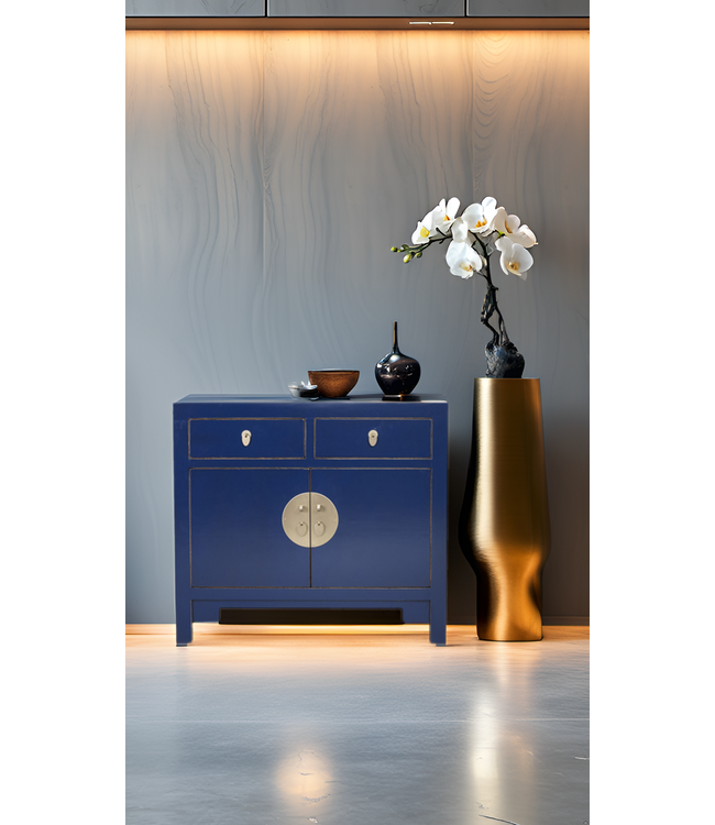Chinesischer Schrank Nachtblau - Orientique Kollektion B90xT40xH80cm
