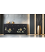 Chinesisches Sideboard Onyx Schwarz Handgemalt - Orientique Sammlung B180xT40xH85cm