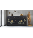 Credenza Cinese Onice Nero Dipinto a Mano - Orientique Collezione L180xP40xA85cm