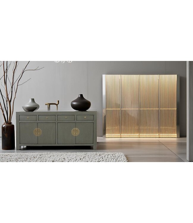 Chinese Sideboard Olive Grey W180xD40xH85cm