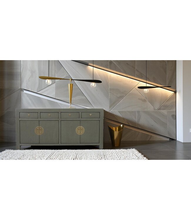 Chinese Sideboard Olive Grey W180xD40xH85cm