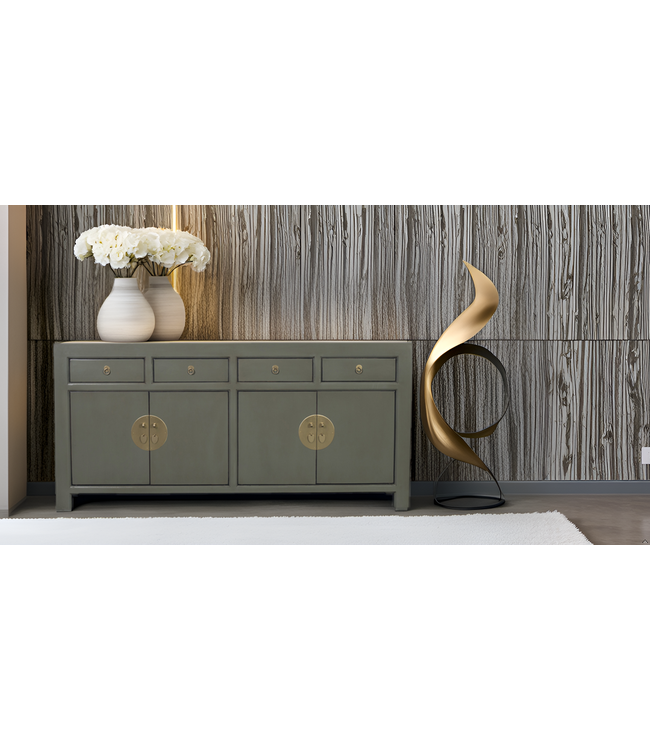 Chinees Dressoir Olijf Grijs B180xD40xH85cm