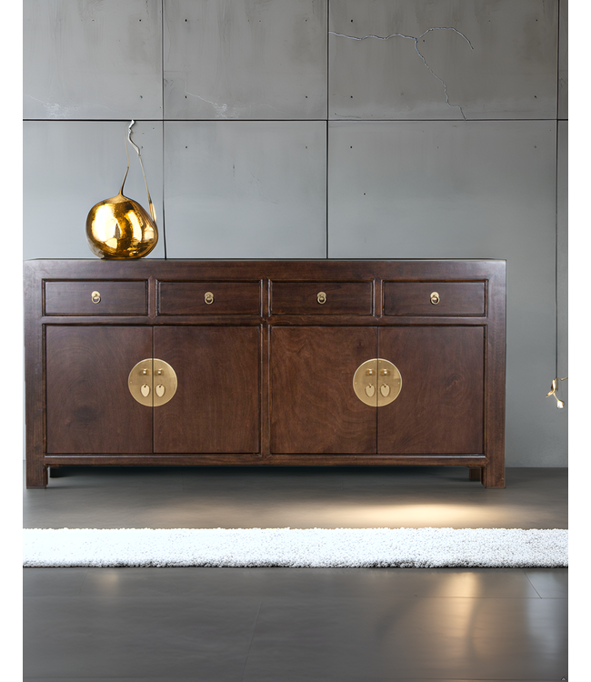 Chinesisches Sideboard Earthy Braun - Orientique Kollektion B180xT40xH85cm