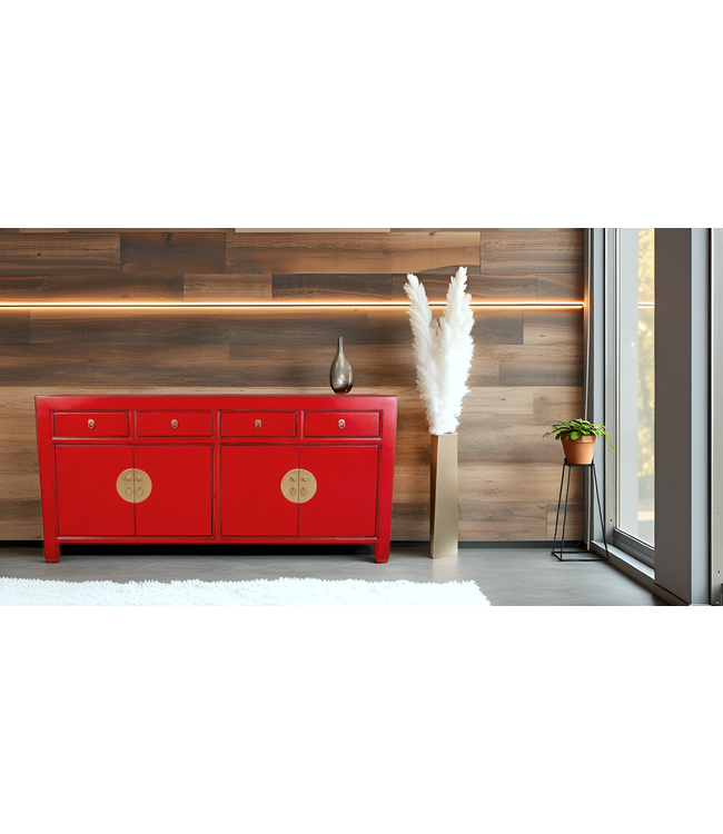 Aparador Chino Lucky Rojo - Orientique Colección An180xP40xAl85cm