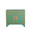 Chinesischer Schrank Dusty Turquoise Schmetterlinge Handbemalt - Orientique Kollektion B90xT40xH80cm
