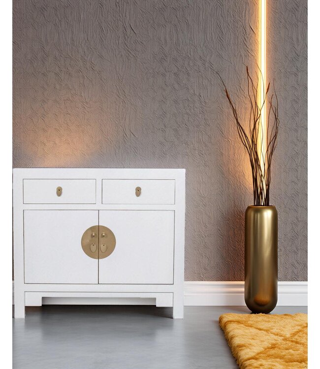 Chinesischer Schrank Schneeweiß - Orientique Kollektion B90xT40xH80cm
