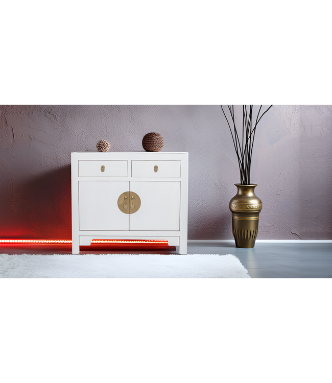 Armoire Chinoise Blanche Neige - Collection Orientique B90xT40xH80cm