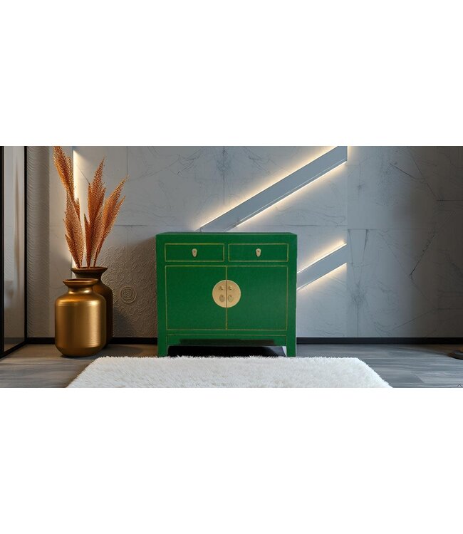 Chinese Kast Jade Groen - Orientique Collectie B90xD40xH80cm