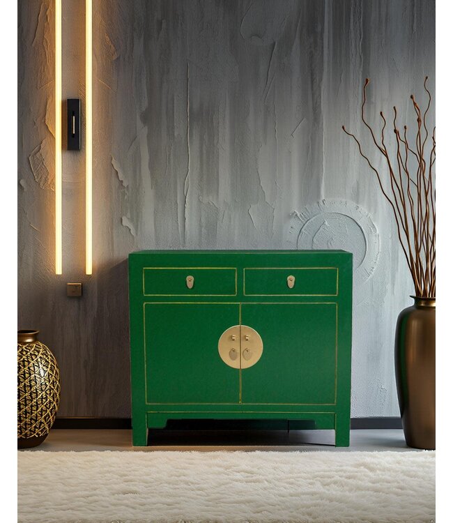 Armario Chino Jade Verde - Orientique Colección A90xP40xA80cm