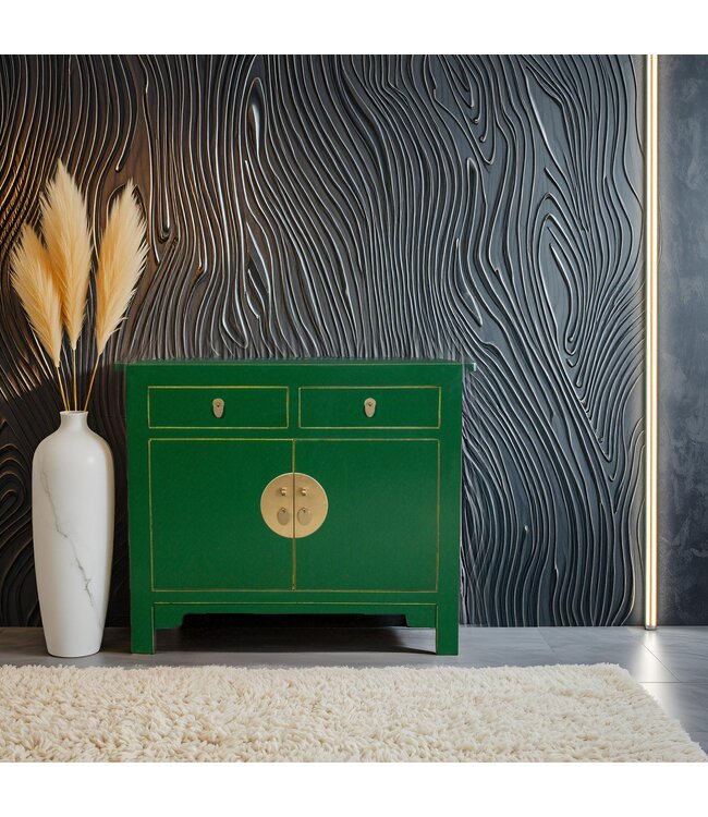 Armadio Cinese Verde Jade - Orientique Collezione L90xP40xA80cm