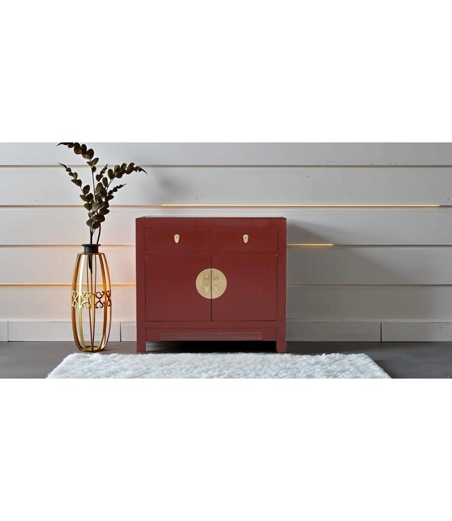 Chinese Cabinet Scarlet Rouge - Orientique Collection W90xD40xH80cm