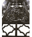 Mesa de Comedor China tallada a mano con Tablero de Cristal A160xP85xAlt80cm