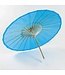 Papier Parasol Coated Blauw Bamboe Groot Diameter 200cm