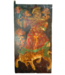 Antiek Tibetaans Houten Paneel – Handgeschilderde Deur uit een Tempel (B74 x H140 cm)
