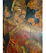 Antiek Tibetaans Houten Paneel – Handgeschilderde Deur uit een Tempel (B74 x H140 cm)