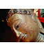 Mandalay Liggende Boeddha Zwart Rood Goud Handgemaakt Boomstam B162xD50xH50cm