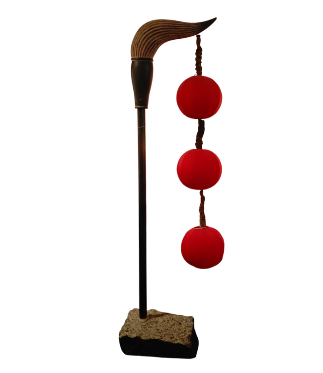 Chinese Vloerlamp Kalligrafie Penseel Rood B50xD50xH290cm