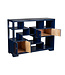 Chinesisches Bücherregal Offenes Regal Nachtblau - Orientique Kollektion B108xT35xH80cm