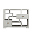 Chinesisches Bücherregal Offenes Regal Moonshine Greige - Orientique Kollektion B108xT35xH80cm