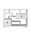 Fine Asianliving Libreria Cinese Mobile Espositore Bianco Neve - Orientique Collezione L108xP35xA80cm