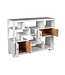Libreria Cinese Mobile Espositore Bianco Neve - Orientique Collezione L108xP35xA80cm