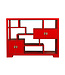 Fine Asianliving Chinesisches Bücherregal Offenes Regal Lucky Rot - Orientique Kollektion B108xT35xH80cm