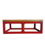 Japandi Salontafel Rood Massief Hout B130xD65xH45cm