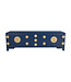 Mueble TV Chino Azul Noche - Orientique Colección An175xP47xAl54cm