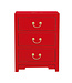 Chinesischer Nachttisch Lucky Rot - Orientique Kollektion B45xT30xH60cm