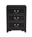 Table de Chevet Chinois Onyx Noir - Orientique Collection L45xP30xH60cm