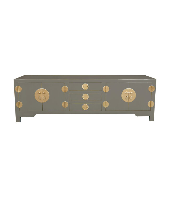 Chinesisches TV Lowboard Olive Grau - Orientique Kollektion B175xT47xH54cm