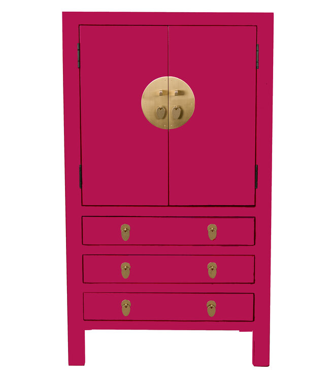 Chinese Cabinet Fuchsia Royale - Orientique Collection W63xD38xH110cm