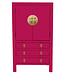 Fine Asianliving Chinese Kast Fuchsia Royale - Orientique Collectie B63xD38xH110cm