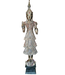 Shan Royal Staande Thaise Boeddha Boomstam Goud B55xD33xH193cm