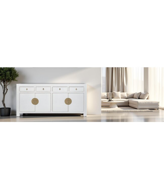 Credenza Cinese Bianca - Orientique Collezione L180xP40xA85cm