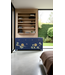 Buffet Chinois Bleu Nuit Peinte à la Main L180xP40xH85cm