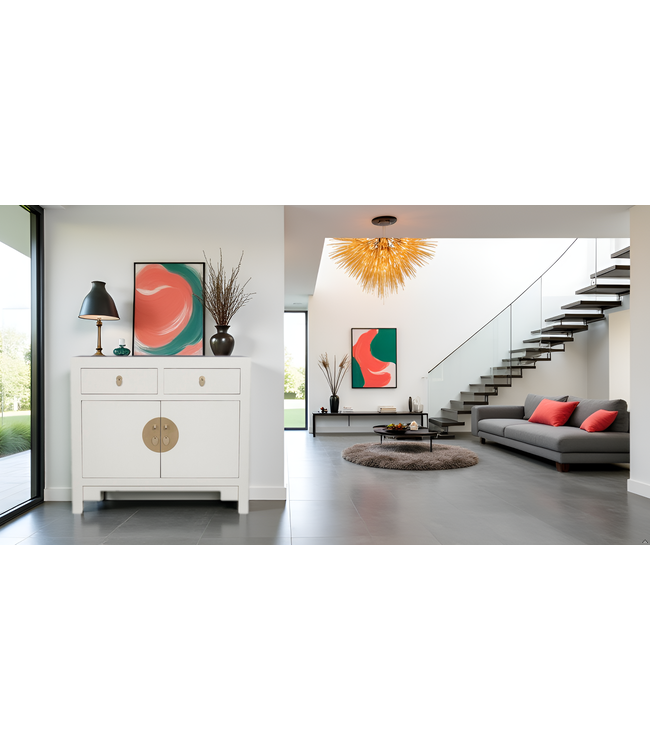 Armario Chino Moonshine Gris - Orientique Colección An90xP40xAl80cm