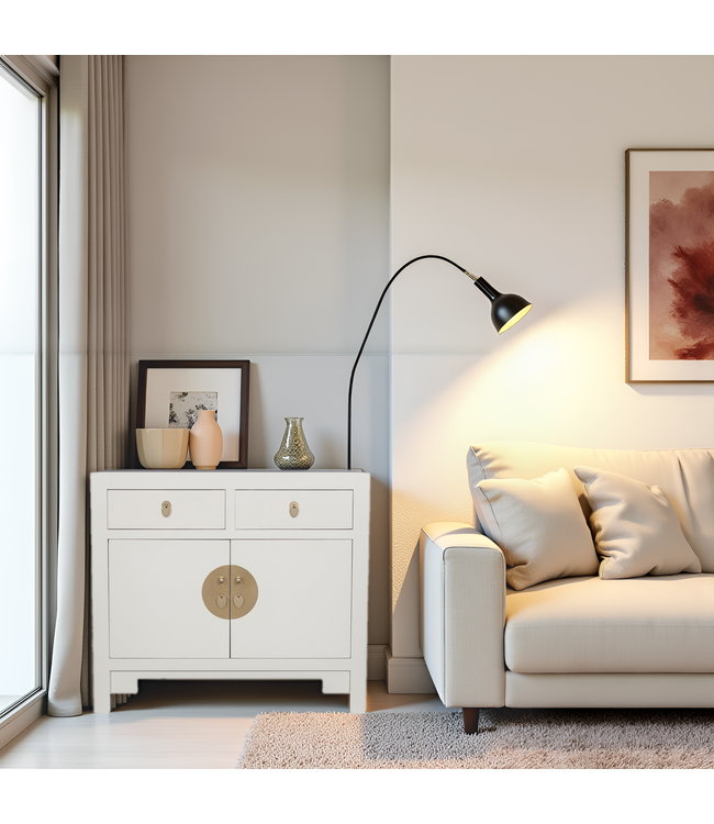 Armadio Cinese Moonshine Grigio - Orientique Collezione L90xP40xA80cm