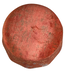 Velours Poef met Opbergruimte Rond Rood Vogels Handgemaakt D43xH43cm