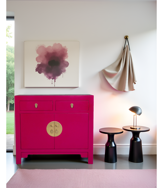 Chinese Cabinet Fuchsia Royale - Orientique Collection W90xD40xH80cm